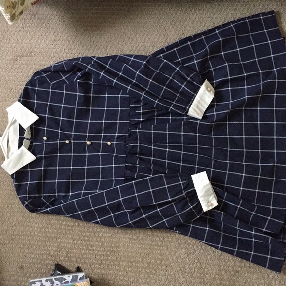 Dresses & Skirts - Vintage Navy Smock Dress (S)